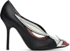 Moschino Black Lunar New Year Court Heels In A1555 Fantasy Print