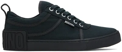 Moschino Black Maxi Logo Sneakers In 0