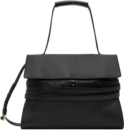 Moschino Black ' Tie Me' Medium Bag