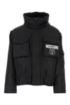 Moschino Nylon Jacket With Adjustable Waist And Hood