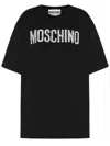 Moschino Black Organic Cotton Jersey T-shirt In Black
