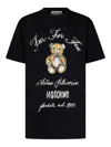 Moschino Teddy Bear Mini Dress In Black