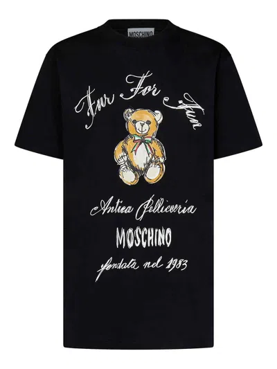 MOSCHINO CAMISETA - NEGRO