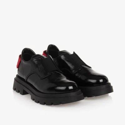 Moschino Black Patent Leather Loafers