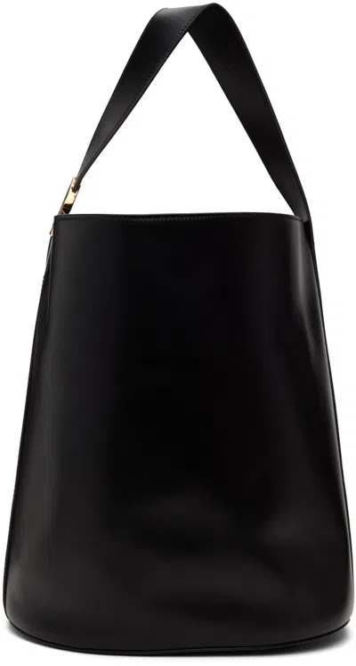 Moschino Black Peace & Soft Shoulder Bag In 0555 Black