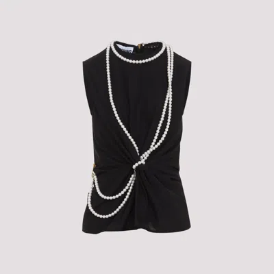 MOSCHINO BLACK PEARLS TOP