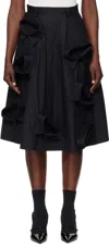 Moschino Skirt Knee Length A-line Silhouette In 0555 Black