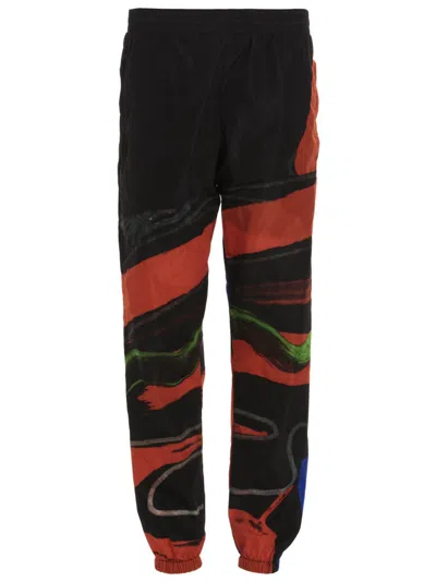 MOSCHINO BLACK PRINT JOGGERS