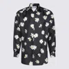Moschino Twill Shirt Allover Daisy In Black