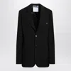 Moschino Single-breasted Buttoned Jacket In Black
