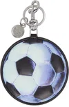 Moschino Black Sintetica Pallone Keychain In One Color