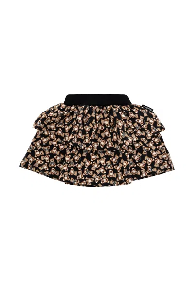 MOSCHINO BLACK SKIRT FOR BABY GIRL WITH TEDDY BEAR
