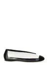 Moschino Black Solid Ballet Flats In Black