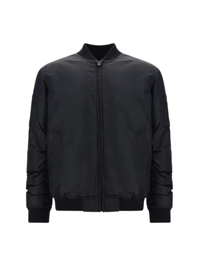 MOSCHINO BLACK SOLID BOMBER JACKET