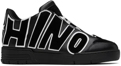 Moschino Black Streetball Maxi Logo Sneakers