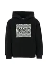 Moschino Black Sweatshirt For Kids With Logo In Black