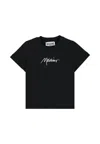 Moschino Black T-shirt For Baby Girl With Logo In Black