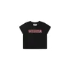 Moschino Black T-shirt For Baby Girl With Teddy Bear In Black