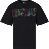 MOSCHINO BLACK T-SHIRT FOR BOY WITH LOGO