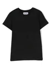 Moschino Logo-jacquard Ribbed T-shirt In Black