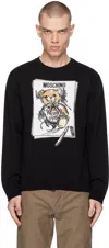Moschino Teddy Sweatshirt In Black
