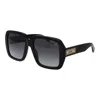 Moschino Black Women Sunglasses In Animal Print