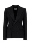 Moschino Black Wool Blazer In Black