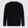 Moschino Oversized Pullover In Carved Wool In Black