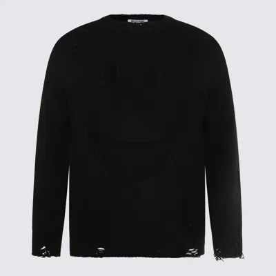 MOSCHINO BLACK WOOL KNITWEAR