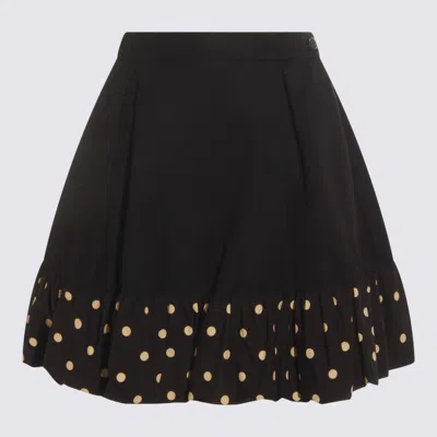MOSCHINO BLACK WOOL SKIRT