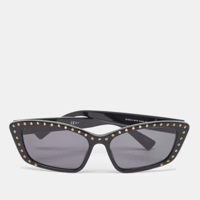 Pre-owned Moschino Black/gold Mos091/s Studded Cat Eye Sunglasses