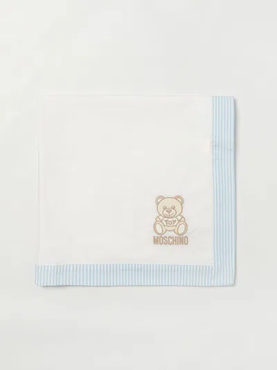 Moschino Blanket  Kids Colour Grey In White