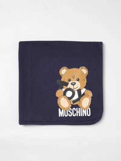 Moschino Babies' Blanket  Kids Color Navy