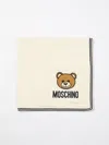 MOSCHINO BLANKET MOSCHINO KIDS COLOR YELLOW CREAM,F82104090