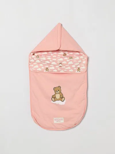 Moschino Blanket Set Kids In Pink