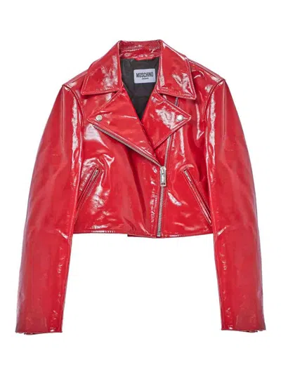 Moschino Jacket In Red