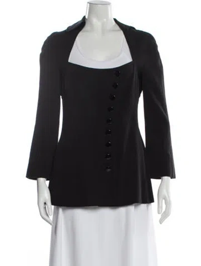 Pre-owned Moschino Blazer In Black