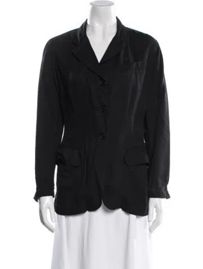 Pre-owned Moschino Blazer In Black