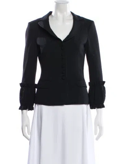 Pre-owned Moschino Blazer In Black