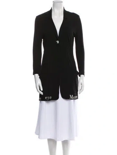 Pre-owned Moschino Blazer In Black