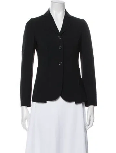 Pre-owned Moschino Blazer In Black