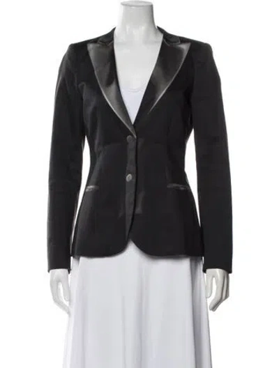 Pre-owned Moschino Blazer In Black