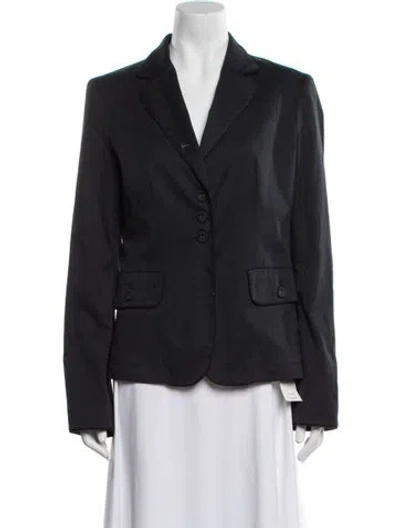 Pre-owned Moschino Blazer In Blue
