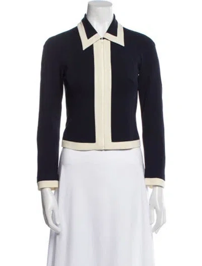 Pre-owned Moschino Blazer In Blue