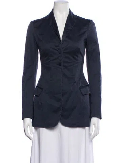 Pre-owned Moschino Blazer In Blue