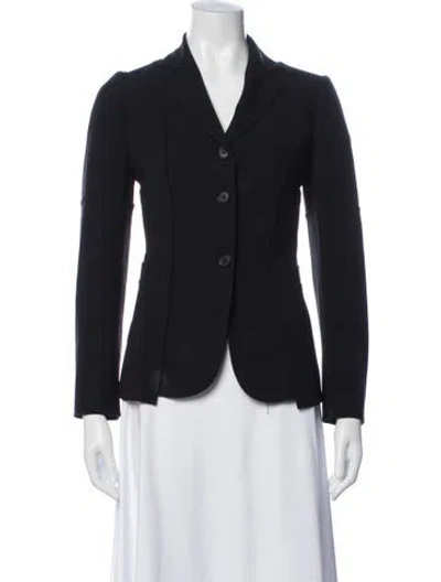 Pre-owned Moschino Blazer In Blue