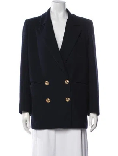 Pre-owned Moschino Blazer In Blue