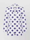 Moschino Stretch Satin Jacket Biro Polka Dots