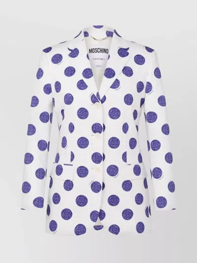 MOSCHINO BLAZER FEATURING ALL-OVER PRINT