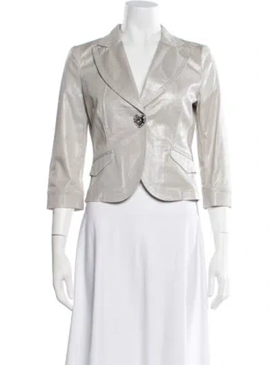 Pre-owned Moschino Blazer In Gray